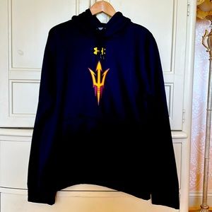 Under Armour Arizona State University Storm Black Hoodie w/ Pocket Size XL